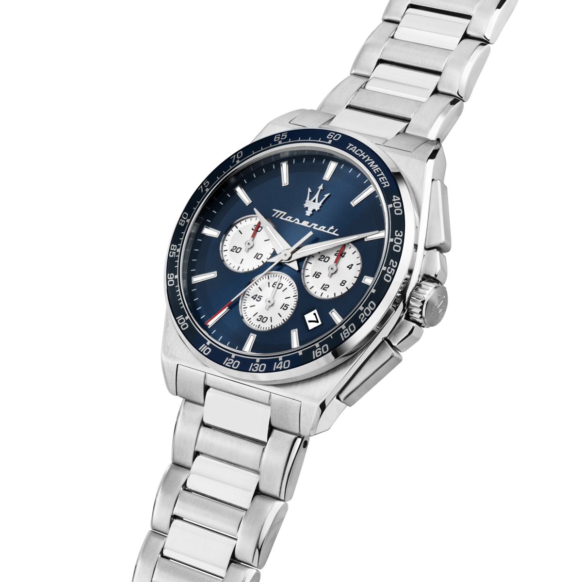 Montre Analogique  VELOCITA argenté bleu foncé argenté, MASERATI