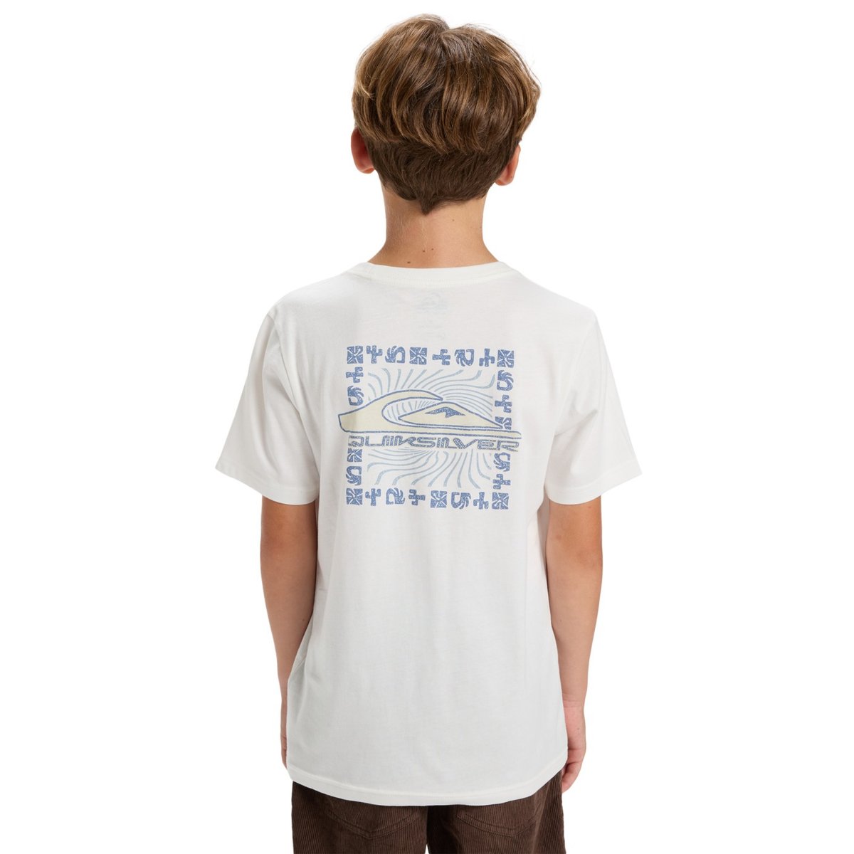 T-shirt à manches courtes EVO BORDER LINES blanc snow white, QUIKSILVER