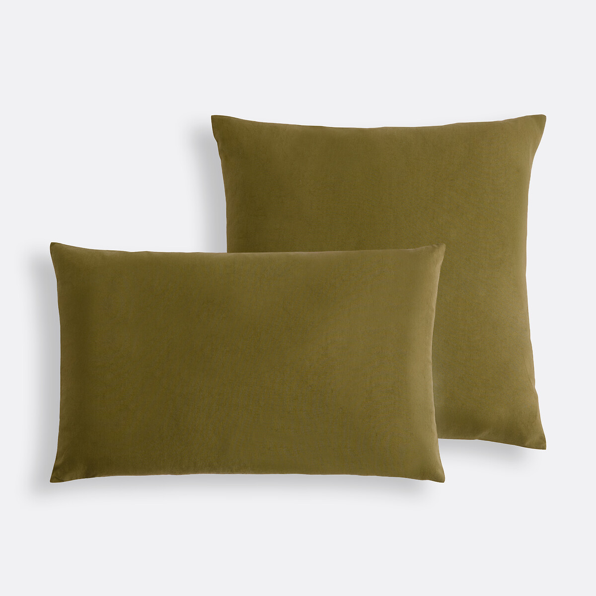 Delila Checked Cotton Rectangular Cushion Cover, 50x30cm check print, LA REDOUTE INTERIEURS