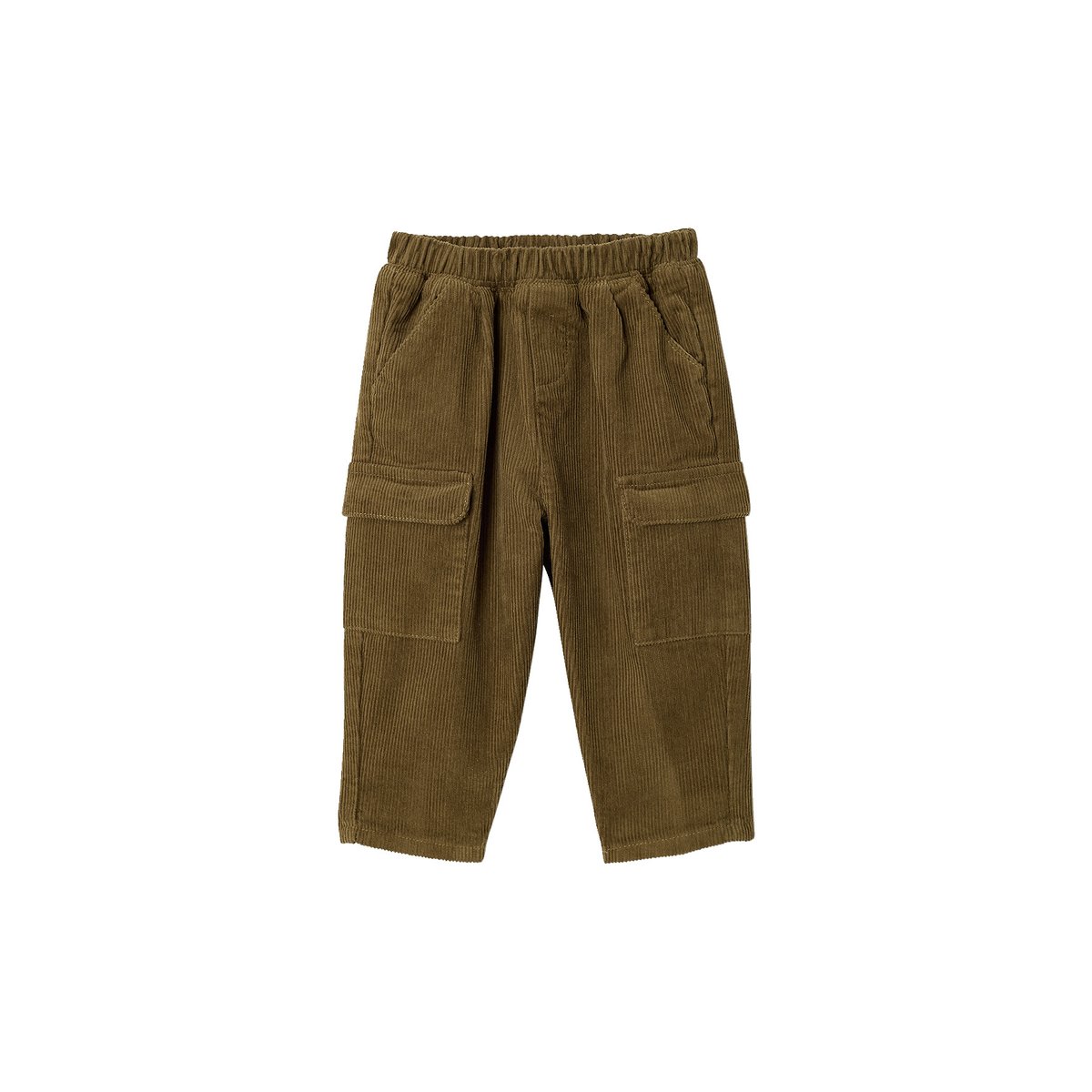 Pantalon velours kaki, VERTBAUDET