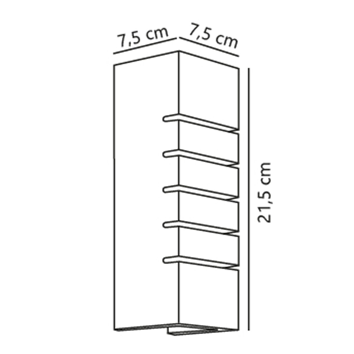 Applique murale Double cube en plâtre, LANCIO blanc, NORDLUX