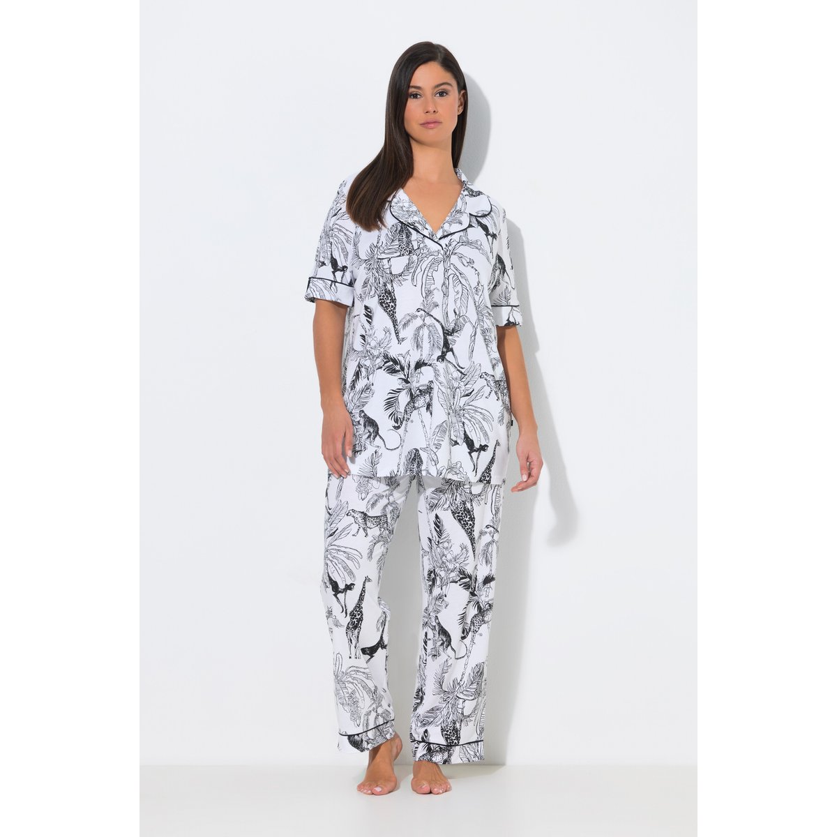 Pyjama à motif safari blanc cassé, ULLA POPKEN