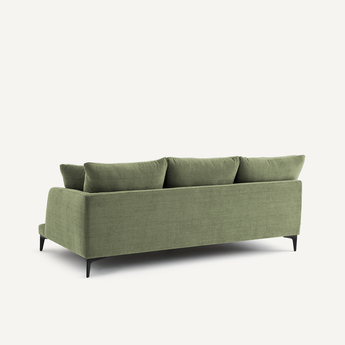 Mezzo divano 3 posti in poliestere cotone, MODERNISTE, design Emmanuel Gallina verde foresta, EMMANUEL GALLINA X AM.PM