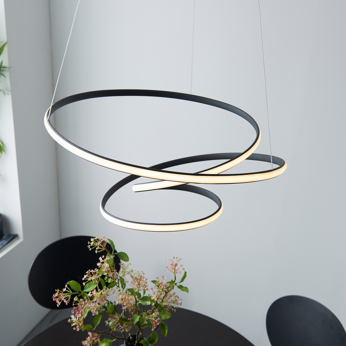 Dunehill Contemporary Warm White LED Pendant Light black, ÉDITÉ