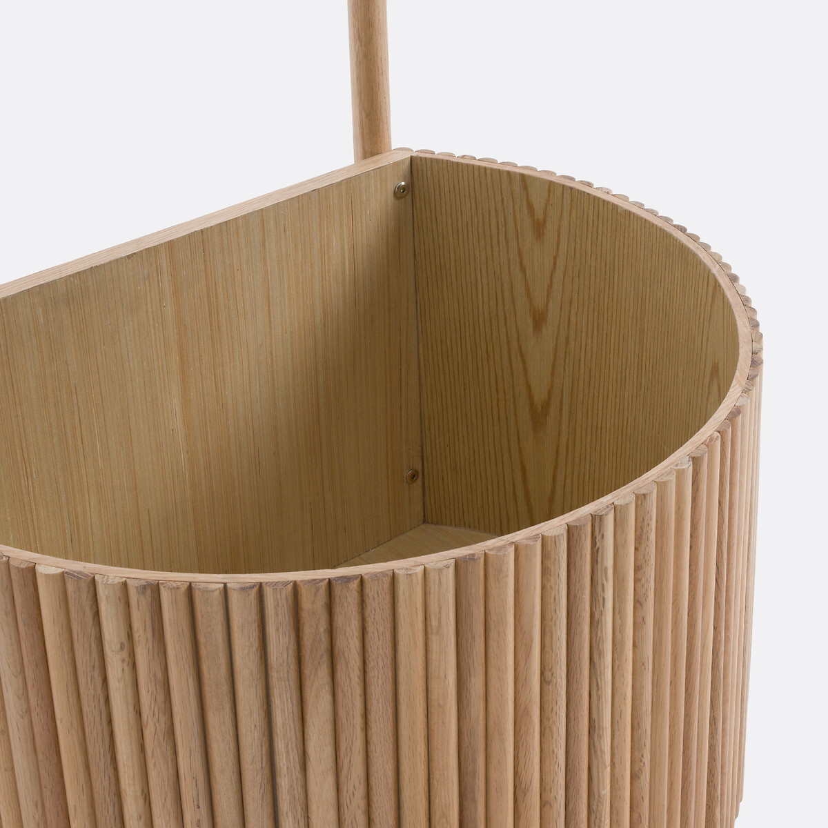 Cabide com espaço de arrumação, Tindy plaqué chêne / terracotta, LA REDOUTE INTERIEURS