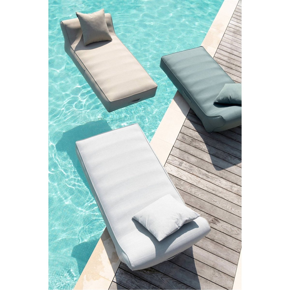 Matelas pour bain de soleil beige, RECOLLECTION