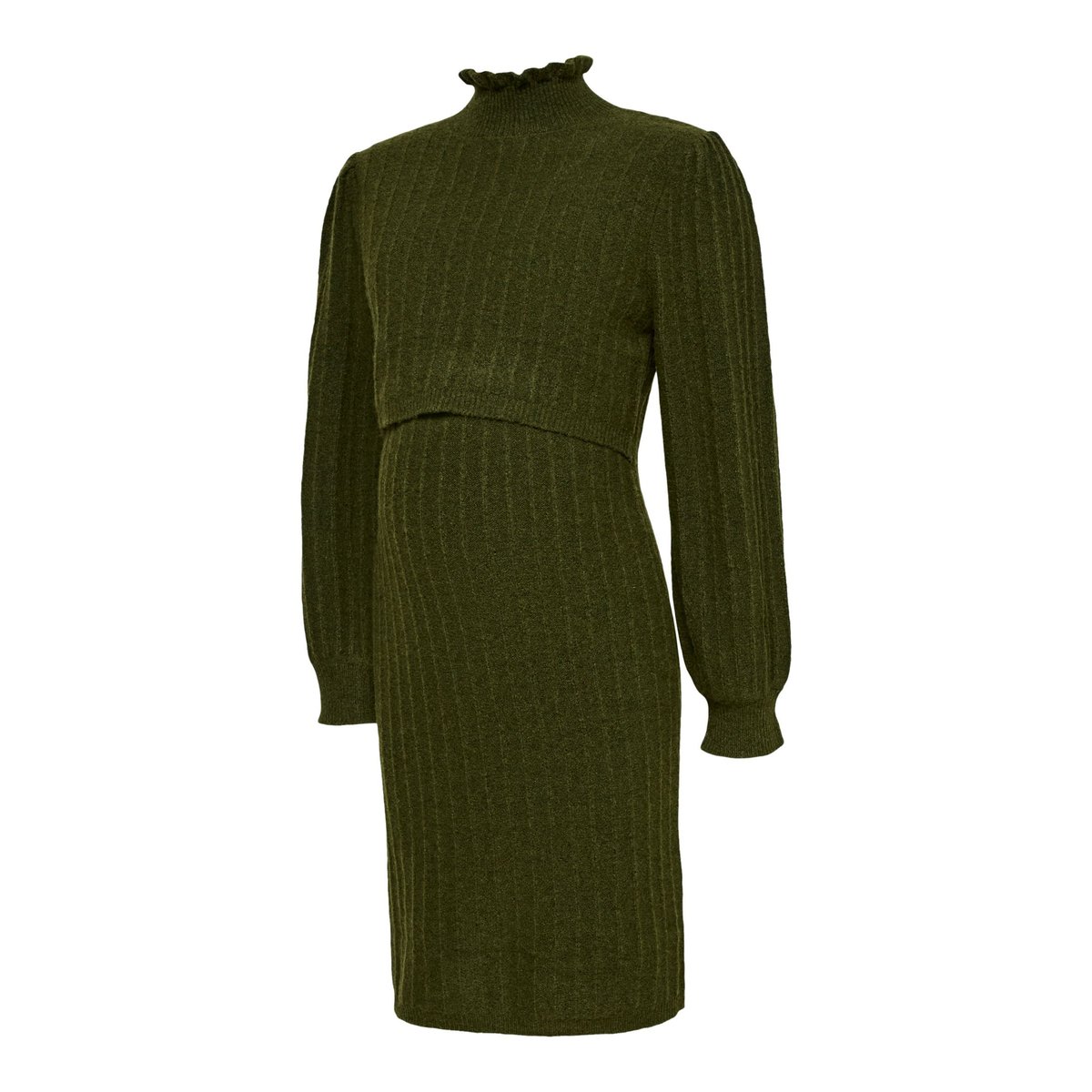 Robe En Maille rifle green, MAMA LICIOUS