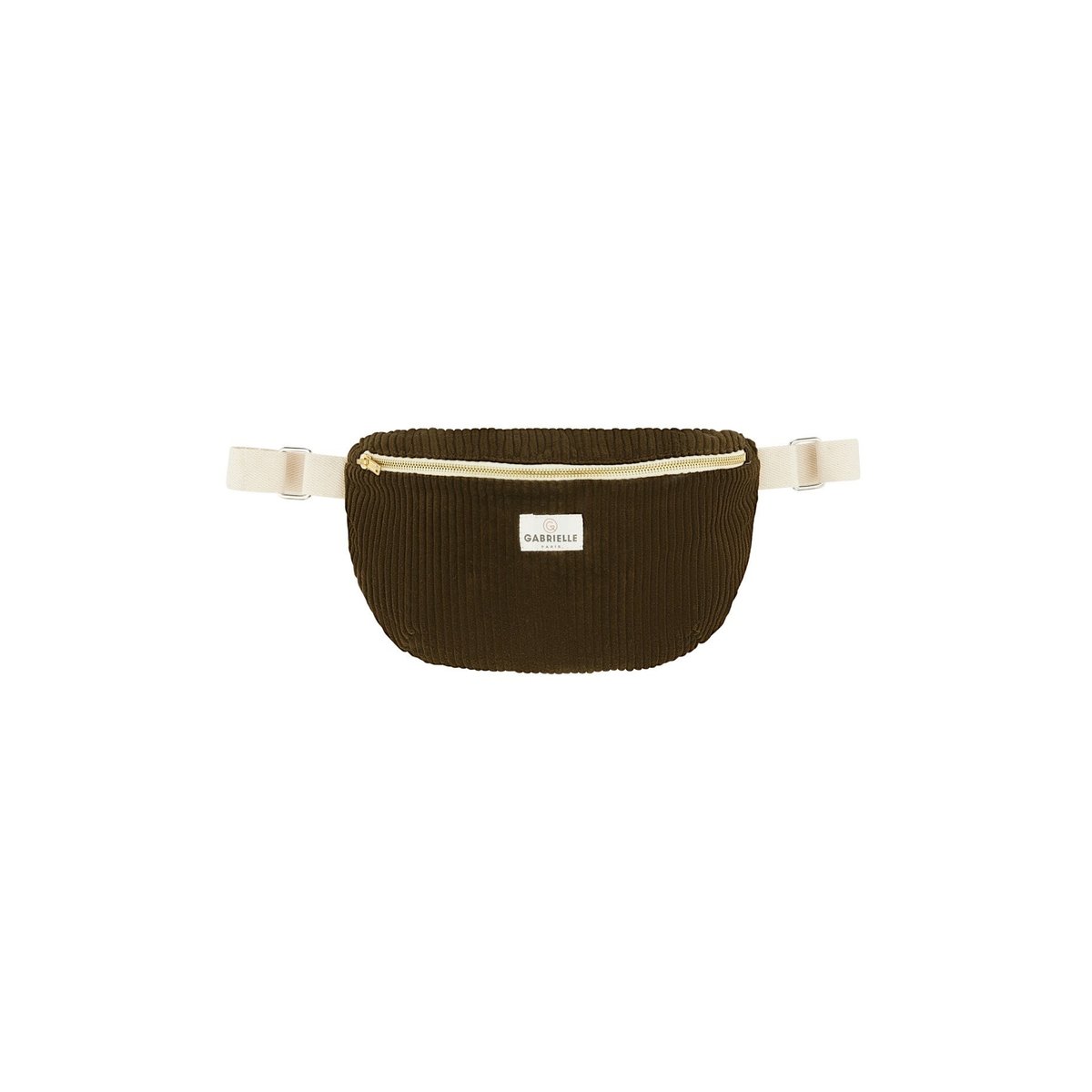 Sac banane en velours, VELOURS vert olive, GABRIELLE PARIS