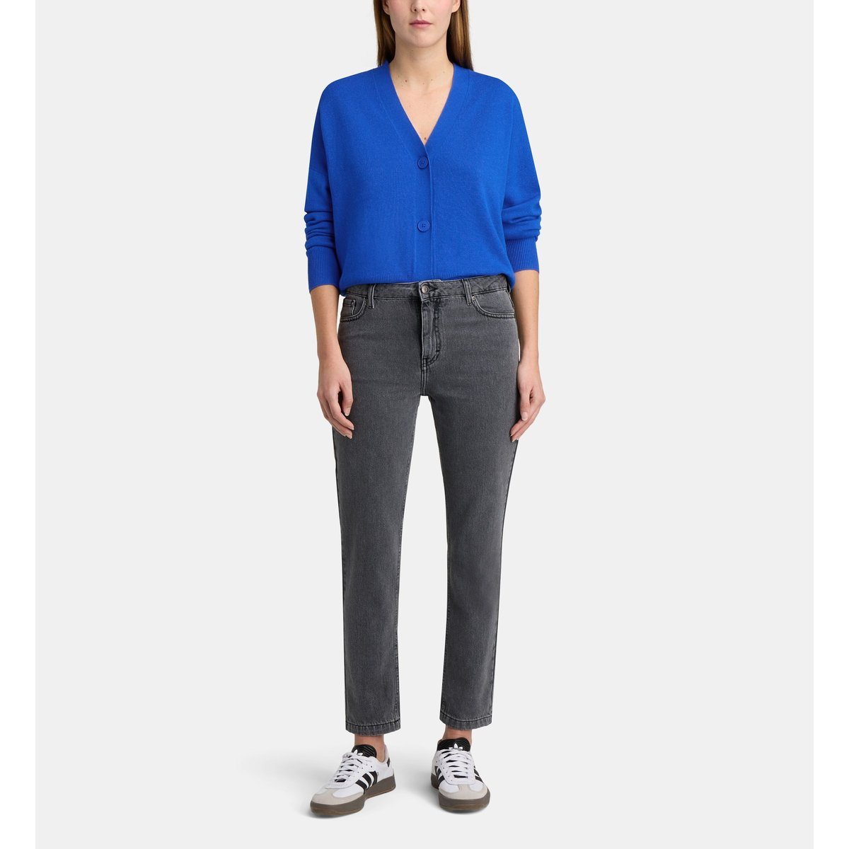 Cardigan court tabiola laine et cachemire responsable bleu vif, GALERIES LAFAYETTE