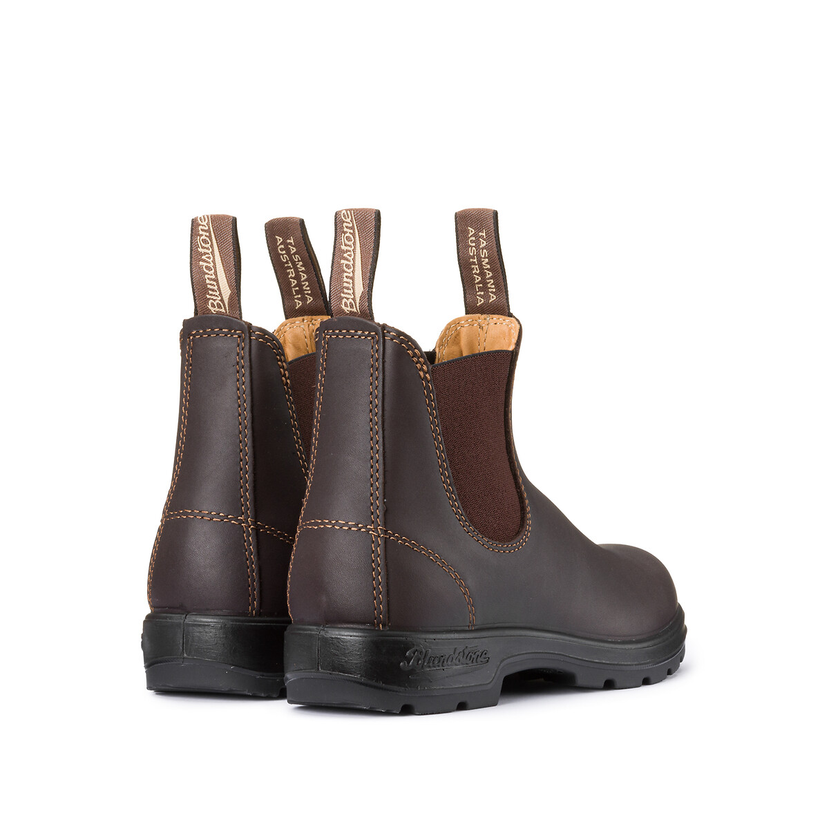 Boots chelsea en cuir 550 marron foncé, BLUNDSTONE