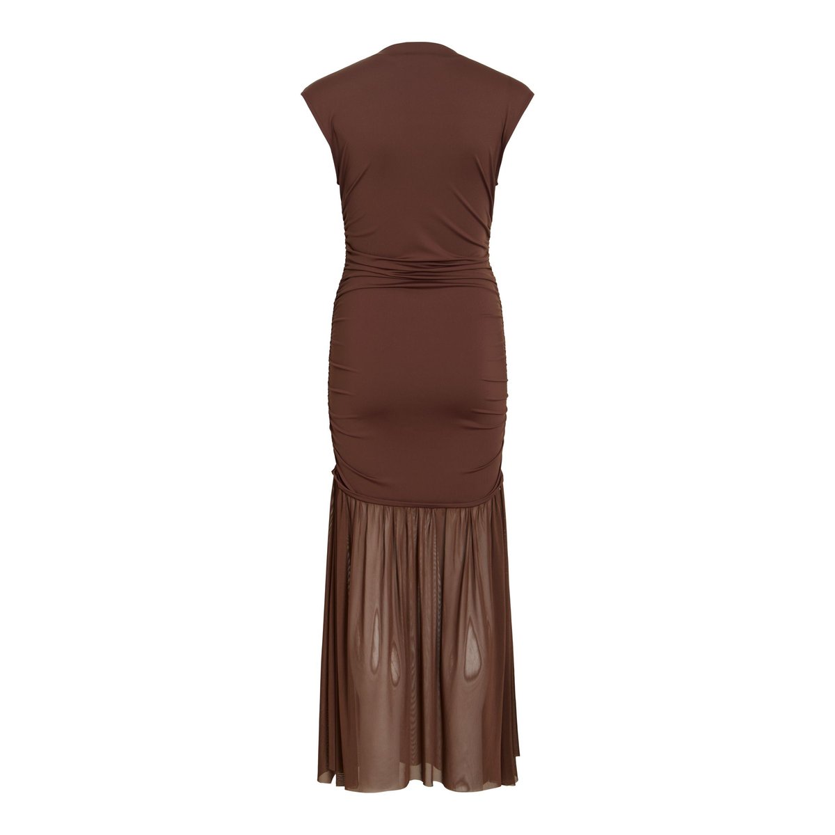 Robe Longue rouge - shaved chocolate1, VILA
