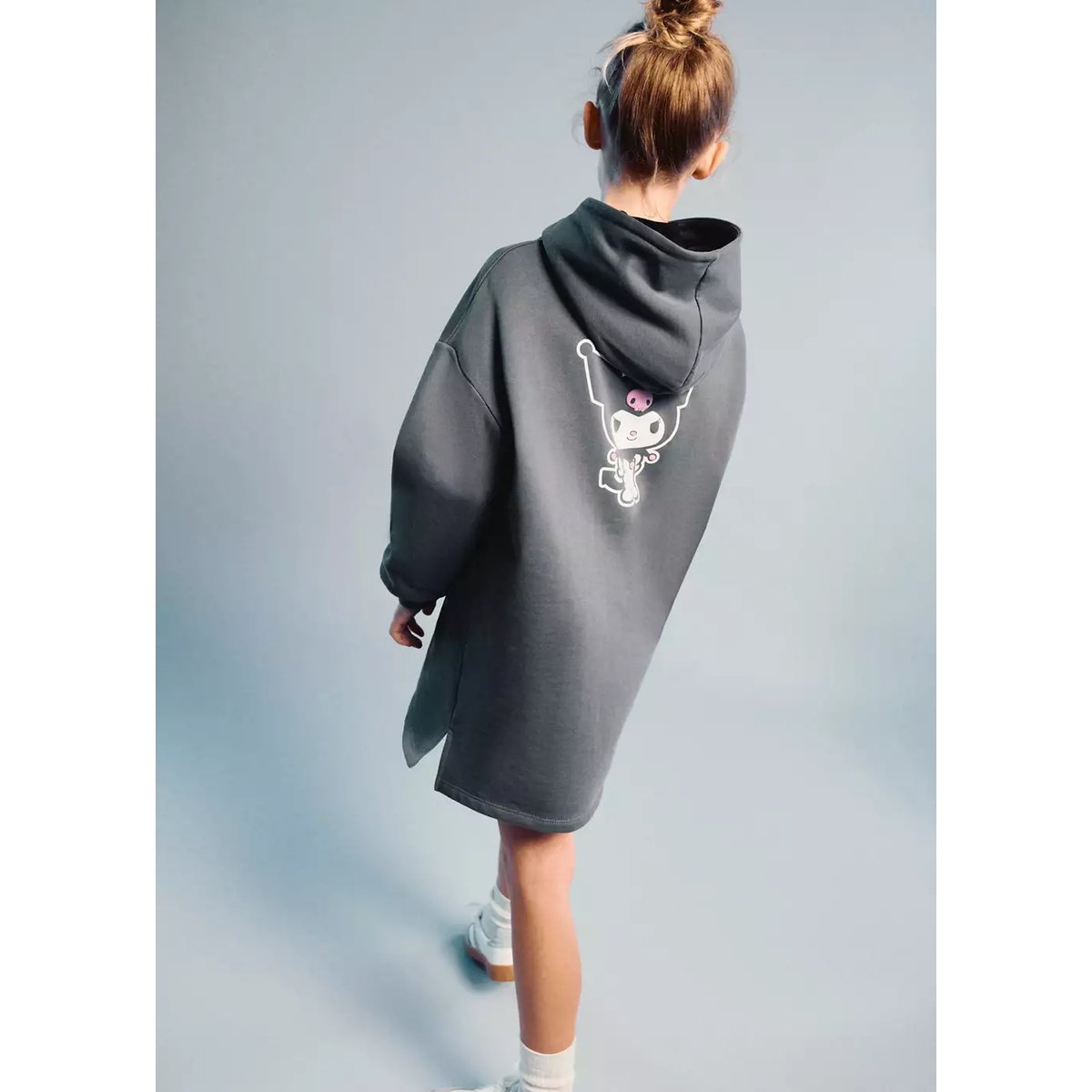Robe sweat Kuromi gris anthracite, MANGO KIDS