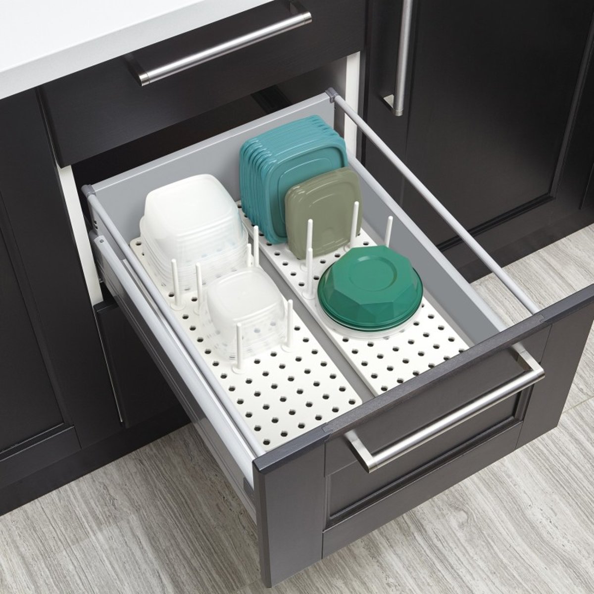 Organisateur tiroir cuisine PEGGY set de 2 blanc, UMBRA