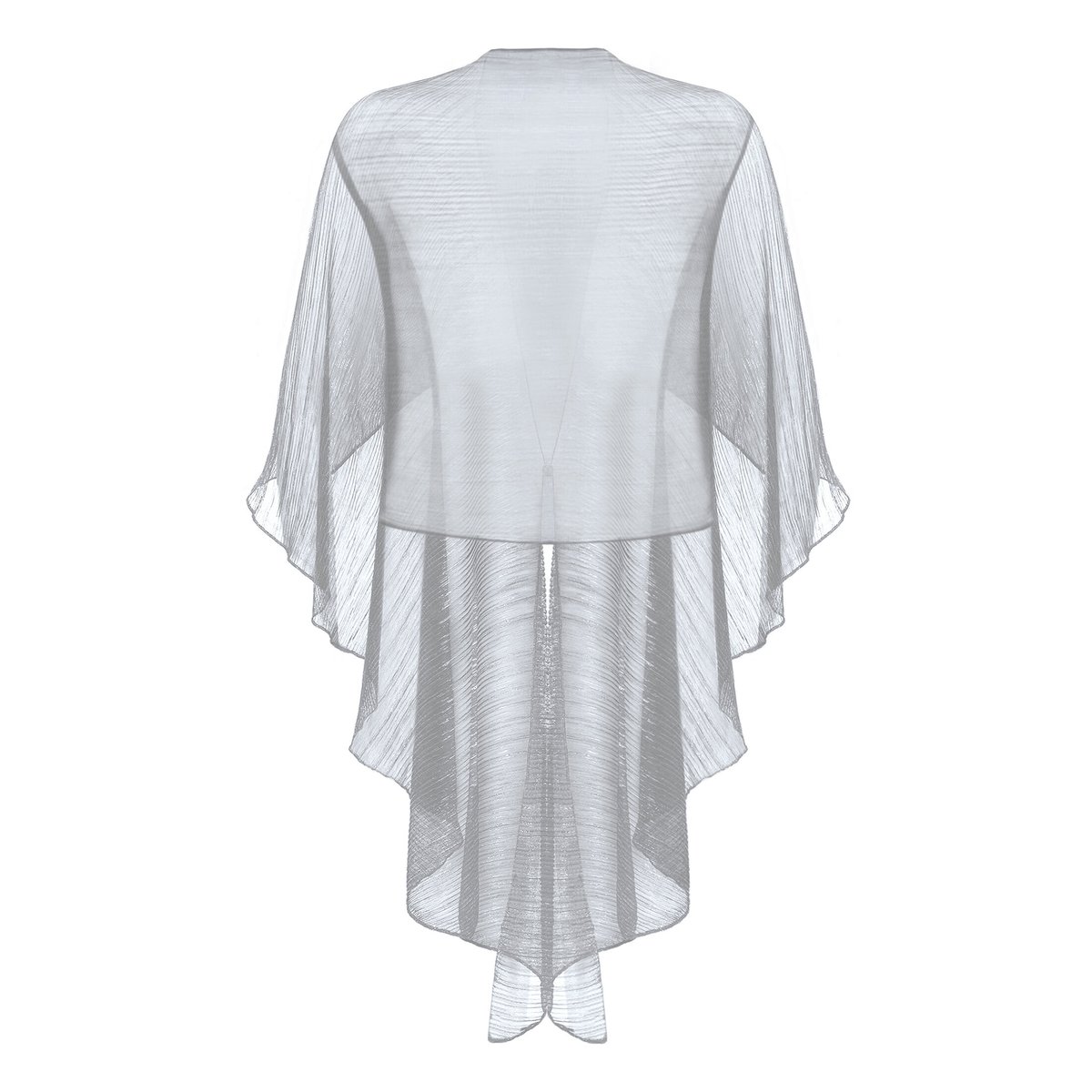 Cape au look scintillant gris/argenté, VERA MONT