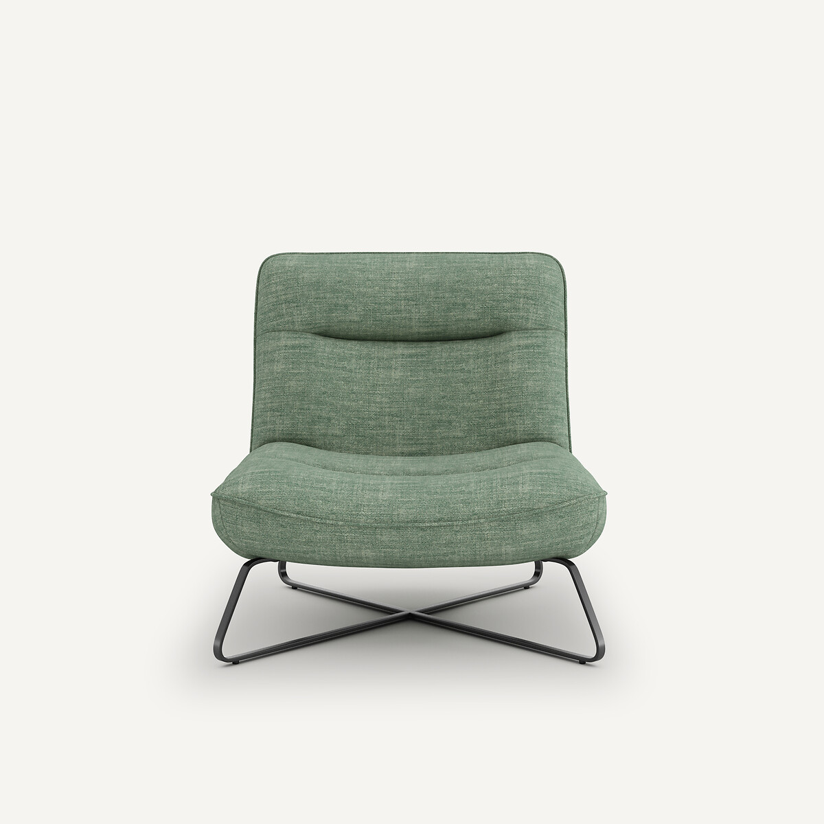 Fauteuil toile en lin, Helma vert grisé, AM.PM