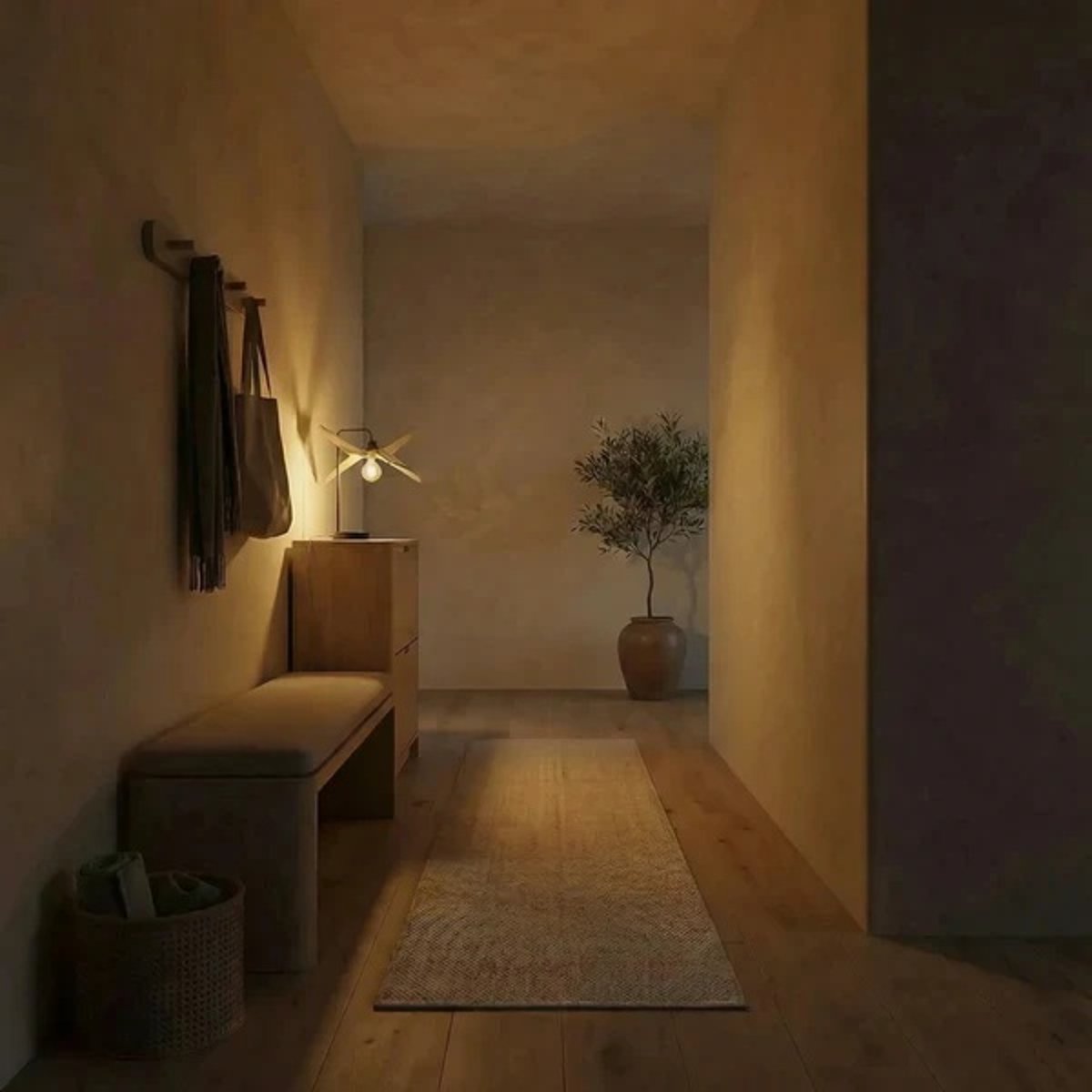 Lampe de table en bois de peuplier ALBA bois clair, ATELIER LOUPIOTE