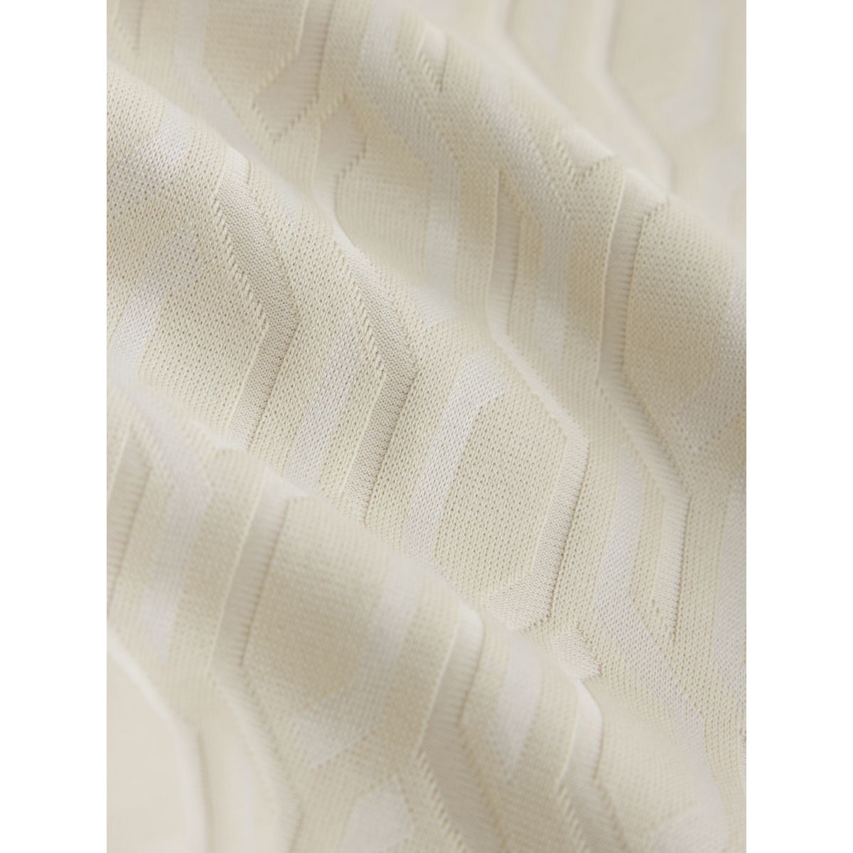 Polo habillé à motif jacquard écru, NEXT
