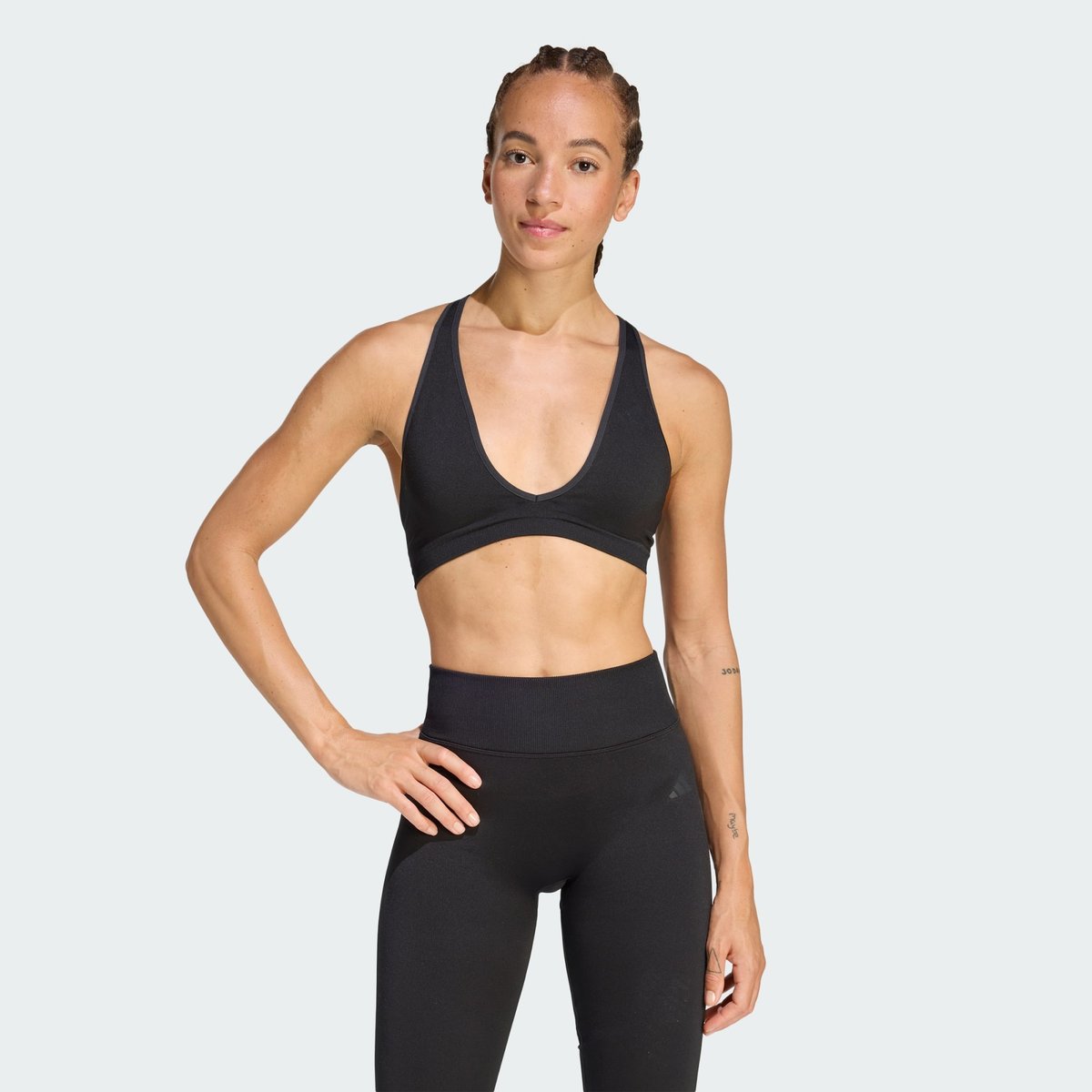 Brassière D'entraînement Maille Essentials Maintien Léger Brassière D'entraînement Maille Essentials Maintien Léger black, adidas Performance