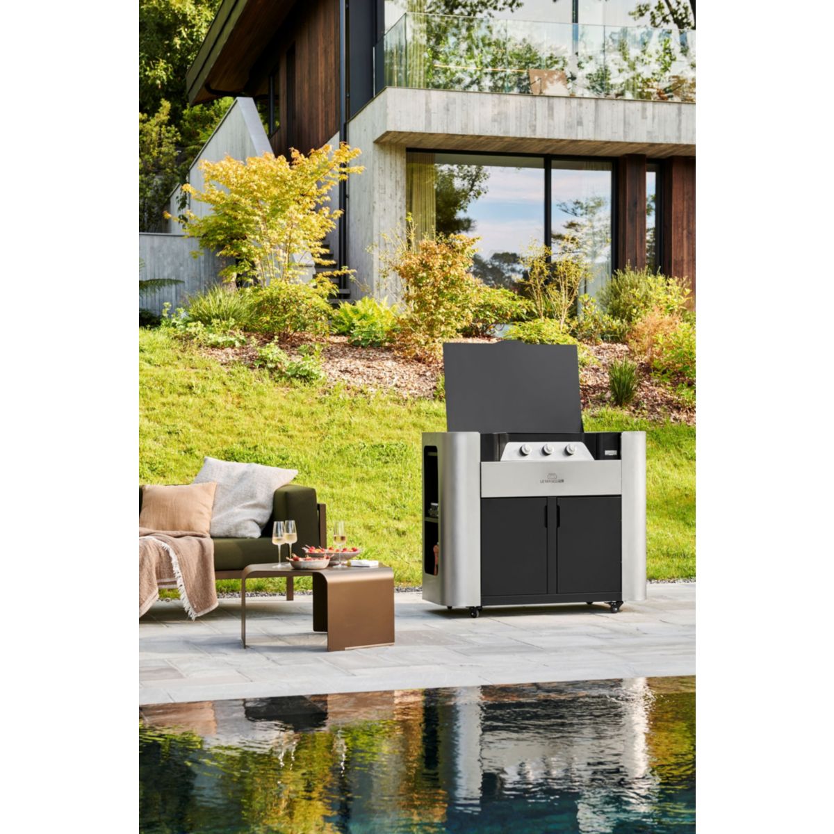 Plancha gaz EXCLUSIVE Gaz 375 Duo Edition couleur unique, LE MARQUIER