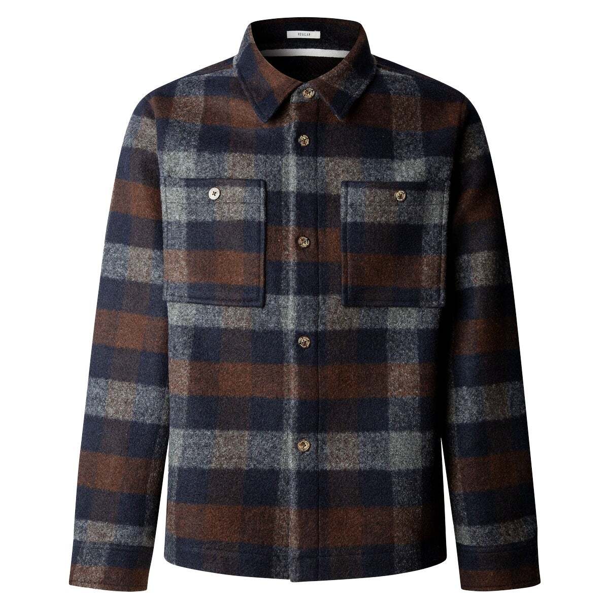 Surchemise Coupe Regular À Carreaux bleu dulwich, PEPE JEANS