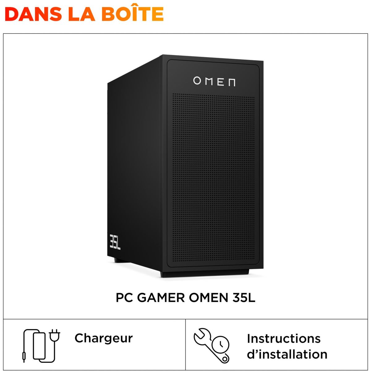 PC Gamer OMEN GT17-0013nf - AMD Ryzen 9 9900X3D - Nvidia Geforce RTX 5070 Ti - 64 Go RAM DDR5 - SSD 4 To couleur unique, HP
