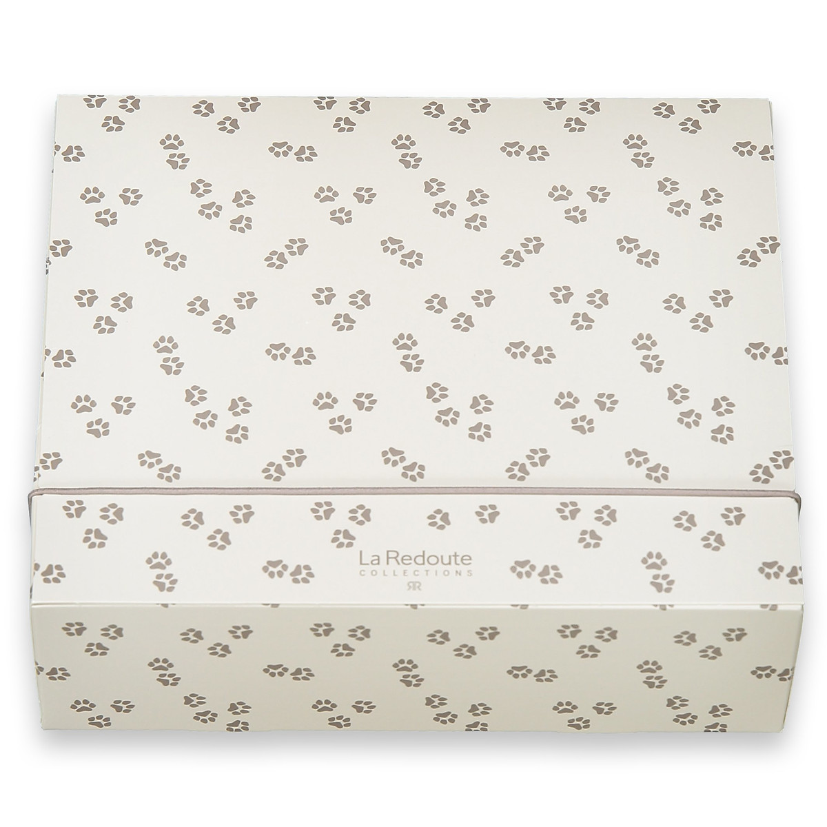 Geschenkbox, klein weiss bedruckt, LA REDOUTE COLLECTIONS