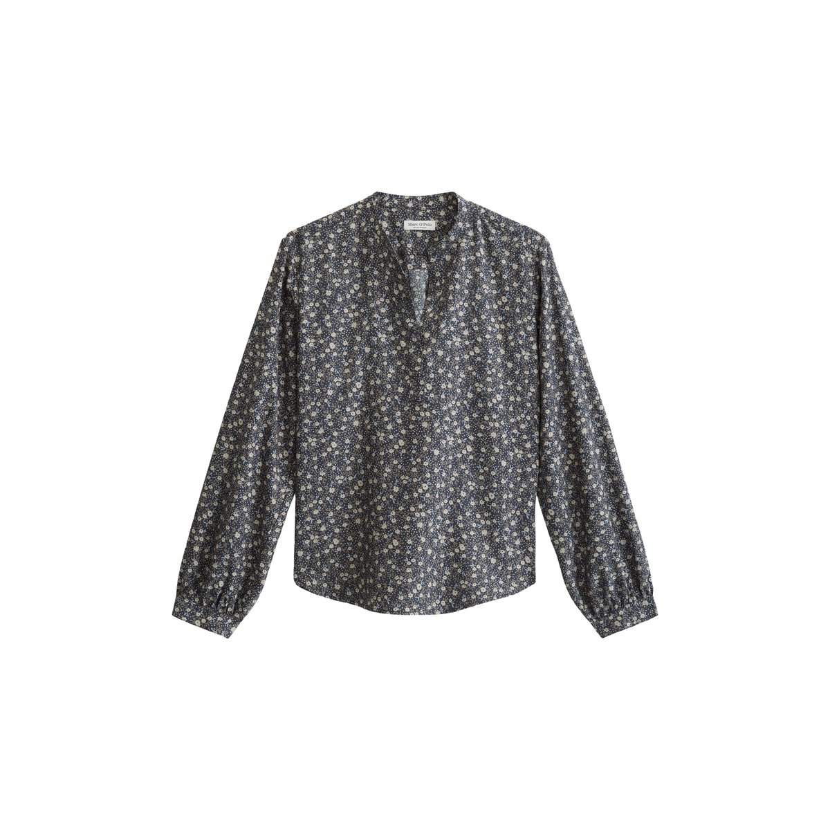 Blouse imprimée regular en TENCEL™ Lyocell gris, MARC O'POLO