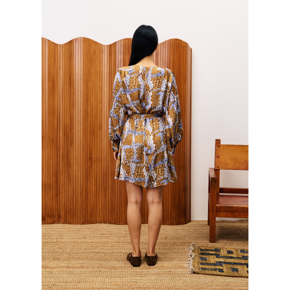 Robe DAUDET leo marron ocre, FRNCH