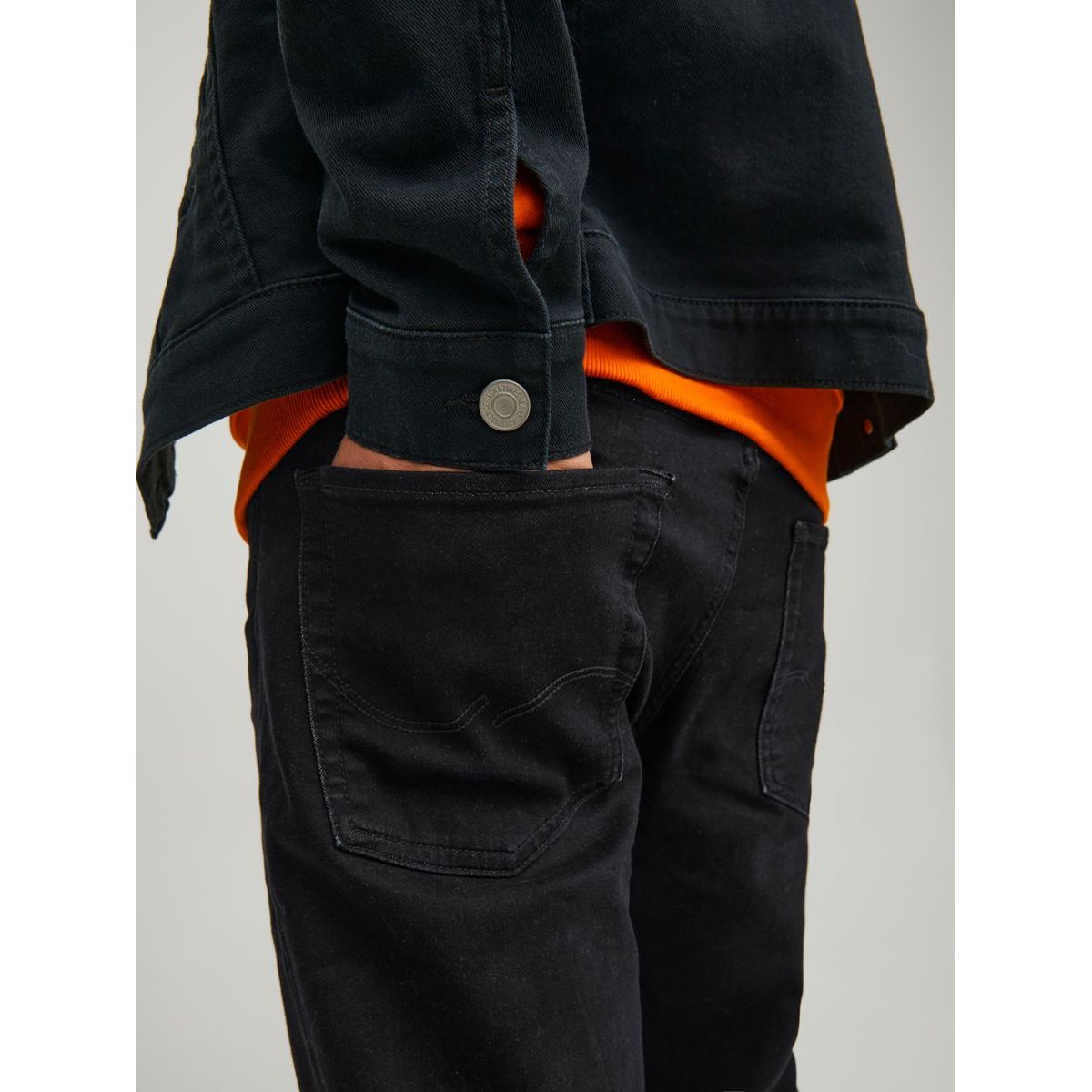 Jean Coupe Tapered black denim, JACK & JONES