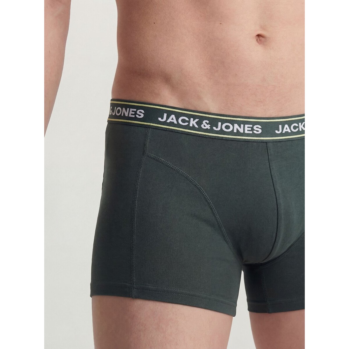 Lot de 5 boxers unis noir, JACK & JONES