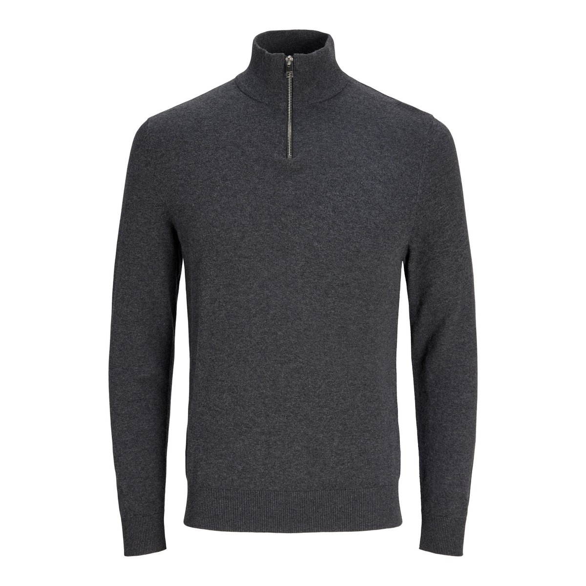 Pull col montant zippé Emil gris anthracite, JACK & JONES