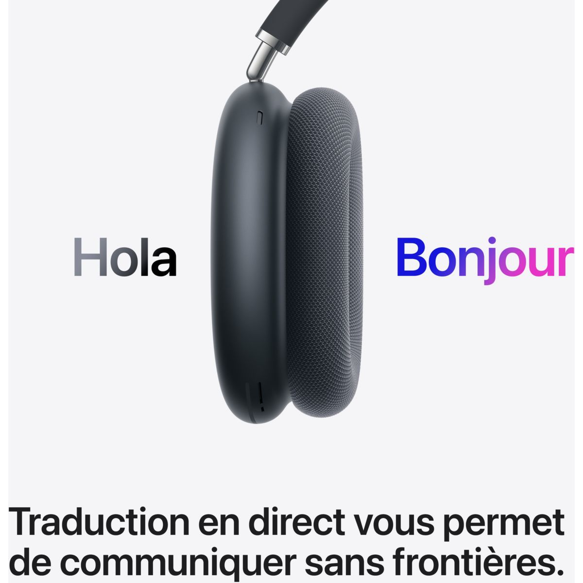 Casque AirPods Max 2 Minuit - Réduction de bruit active, charge USB-C couleur unique, APPLE