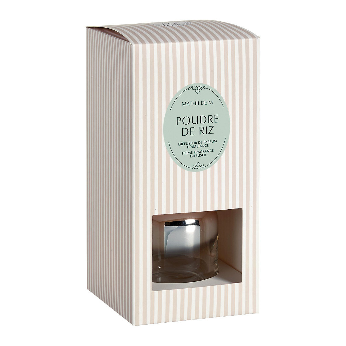 Diffuseur de parfum d'ambiance 200 ml - Poudre de Riz transparent, MATHILDE M