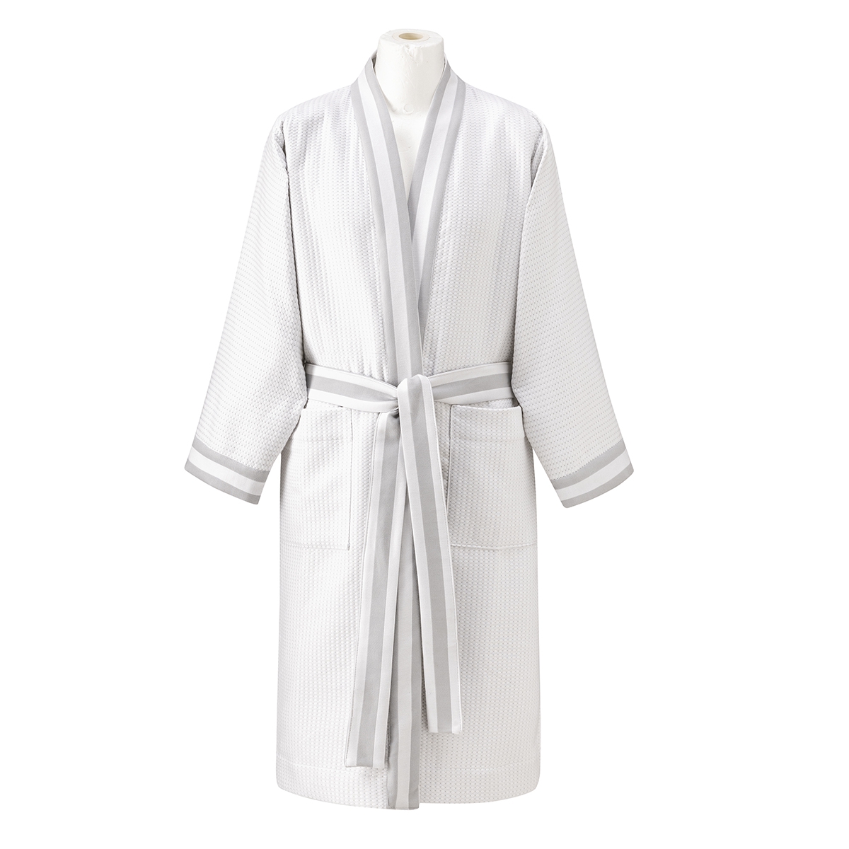 Peignoir 375 g/m², BATH CLUB gris minéral, LE JACQUARD FRANCAIS