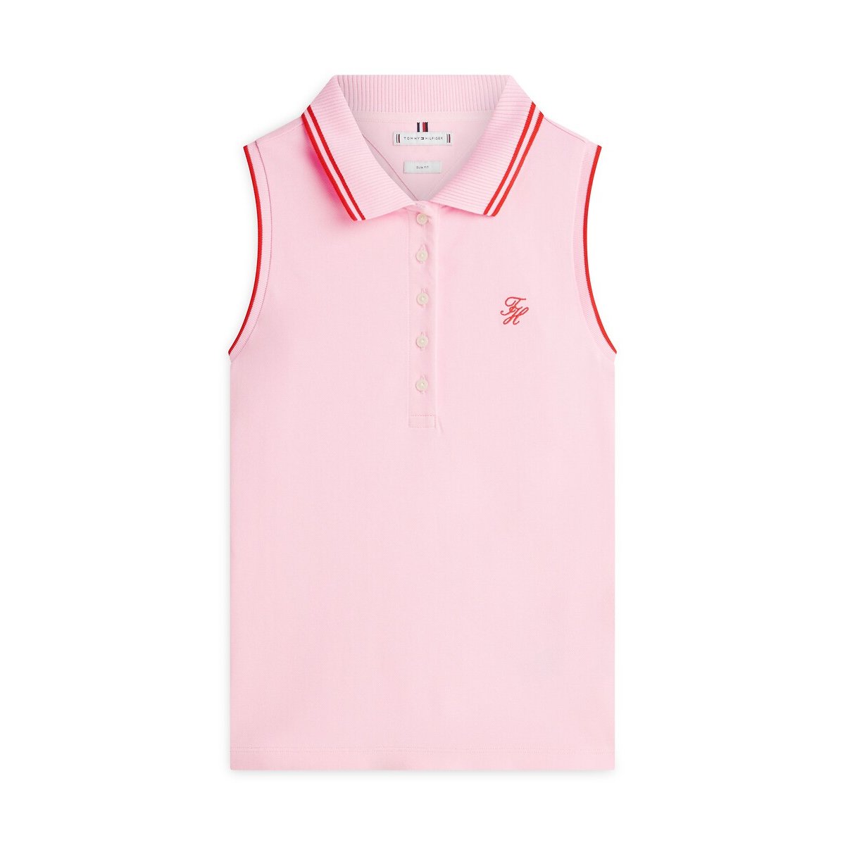 Polo sans manches rose, TOMMY HILFIGER