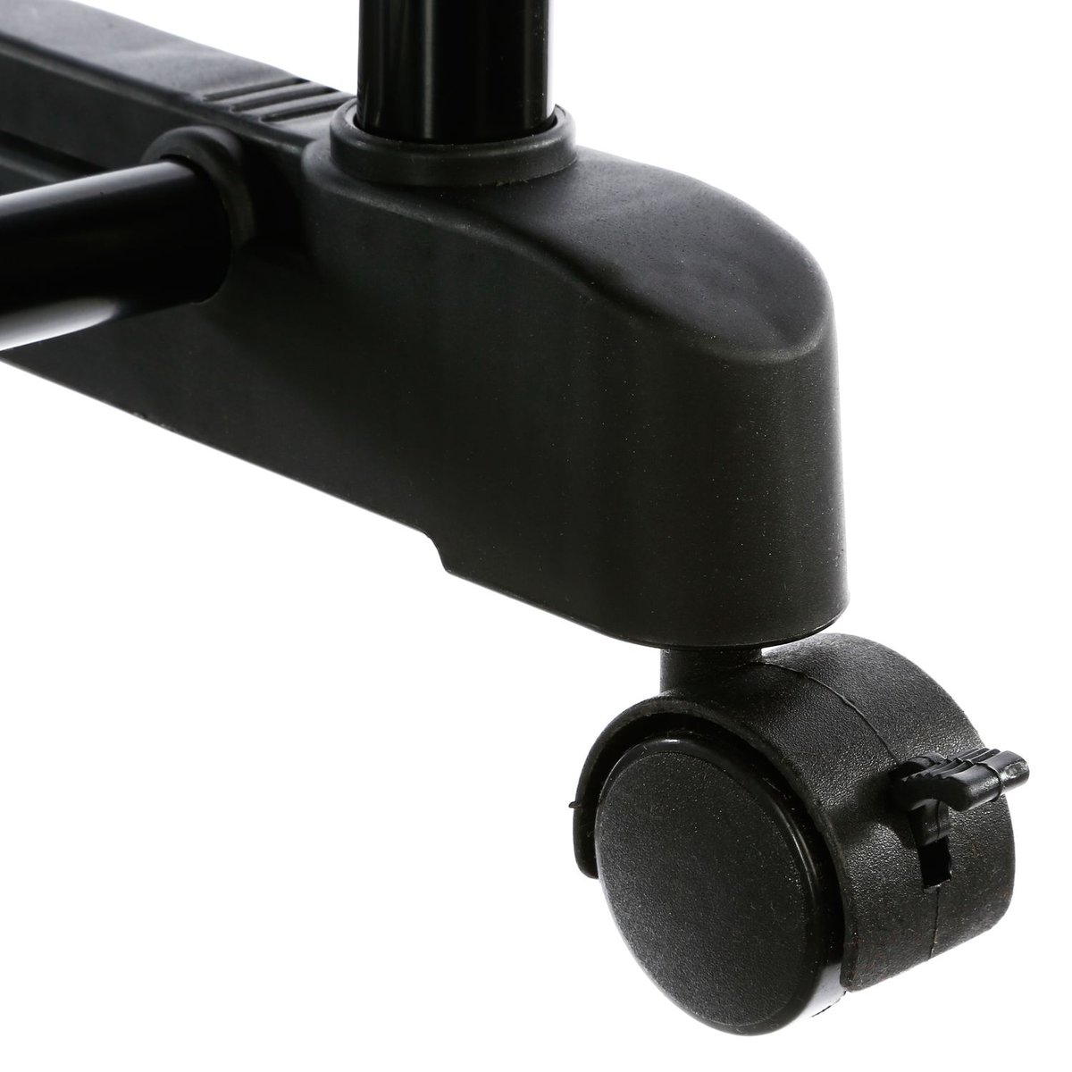 Portant à vêtement double extensible à roulettes ICARE noir, ATMOSPHERA