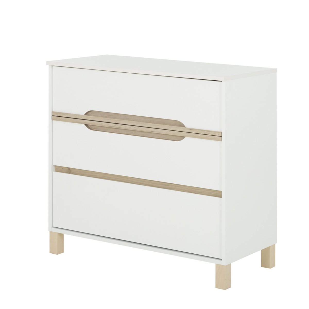 Chambre Duo Celeste - Lit 70x140 + Commode bois, GALIPETTE