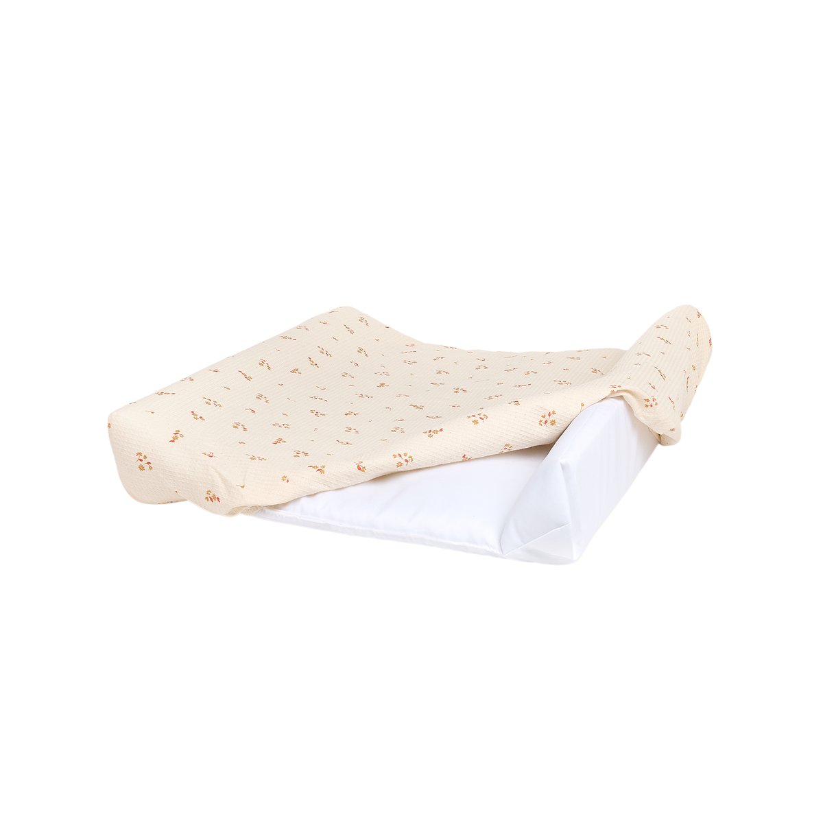 Matelas à langer imperméable & housse en nid d'abeille de coton OPERA yellow lily, NOBODINOZ