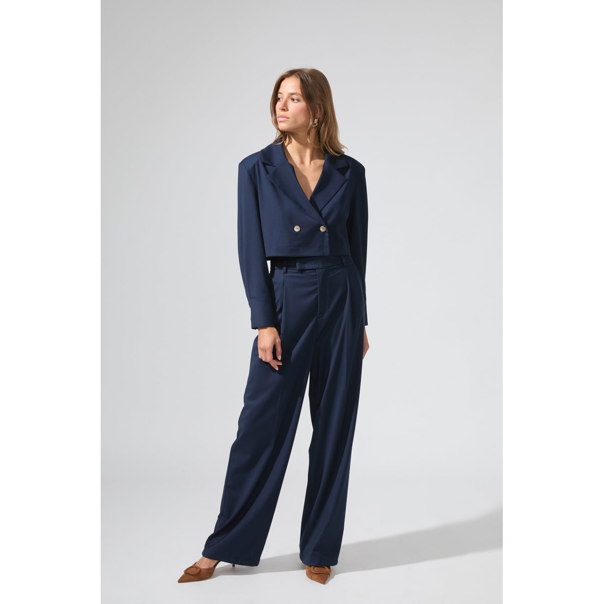 Pantalon blazer à pinces RICHARD bleu, BENOA