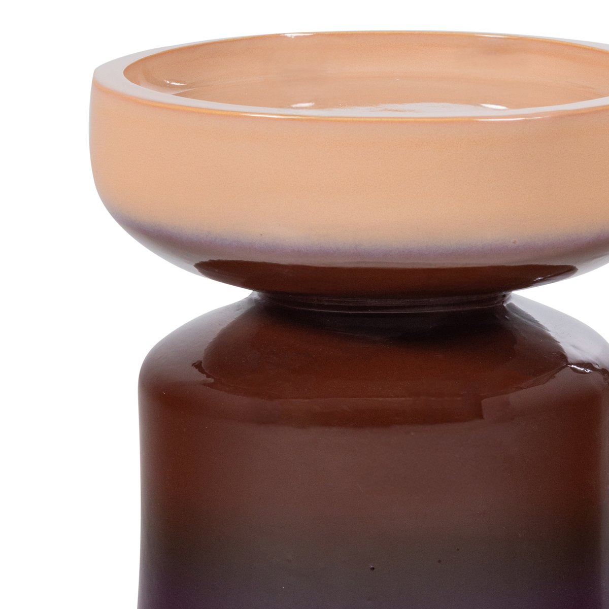 Table d'appoint en keramik TUMO violet/ marron, WOOOD