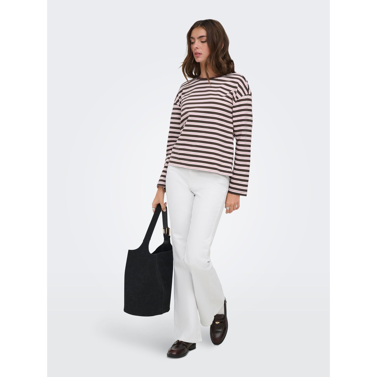 Jean Flared white denim, ONLY