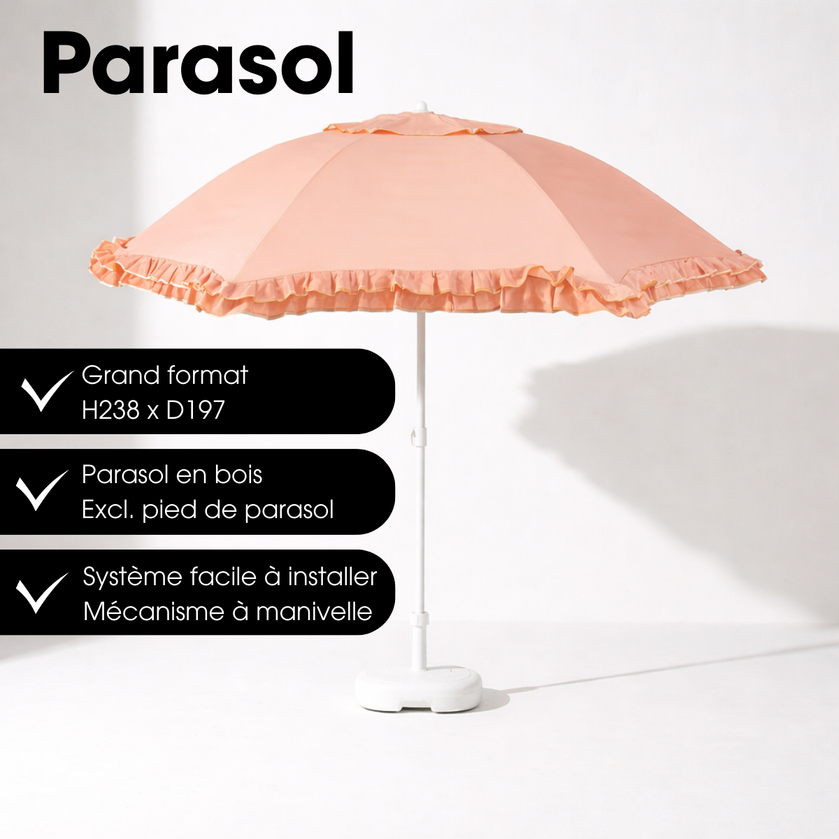 Parasol pêche, MICA DECORATIONS