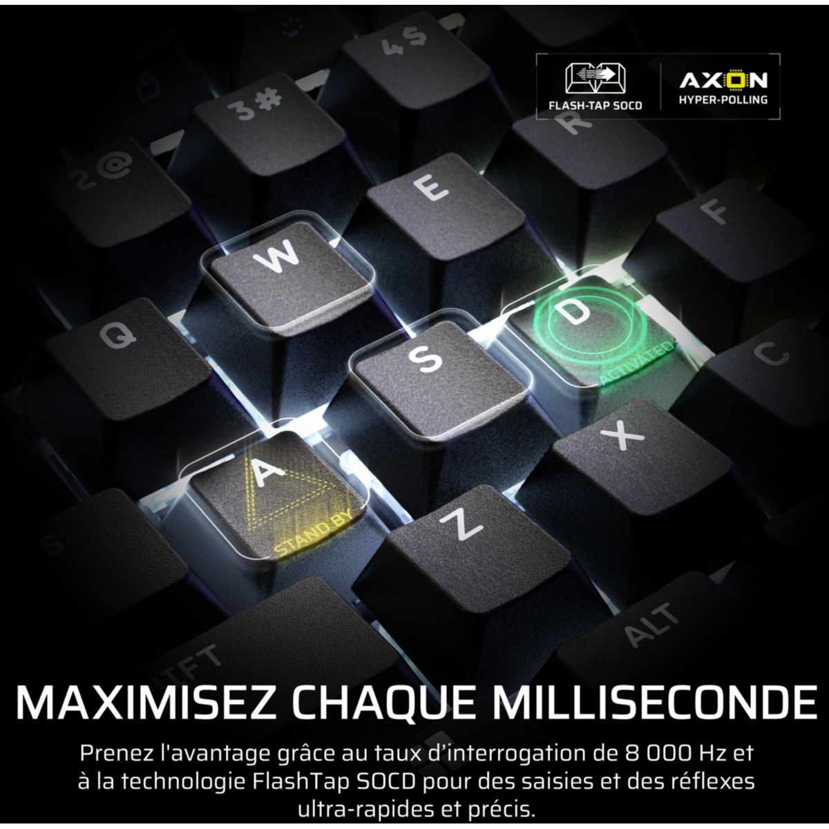Clavier gamer GALLEON 100 SD intégré Stream Deck couleur unique, CORSAIR