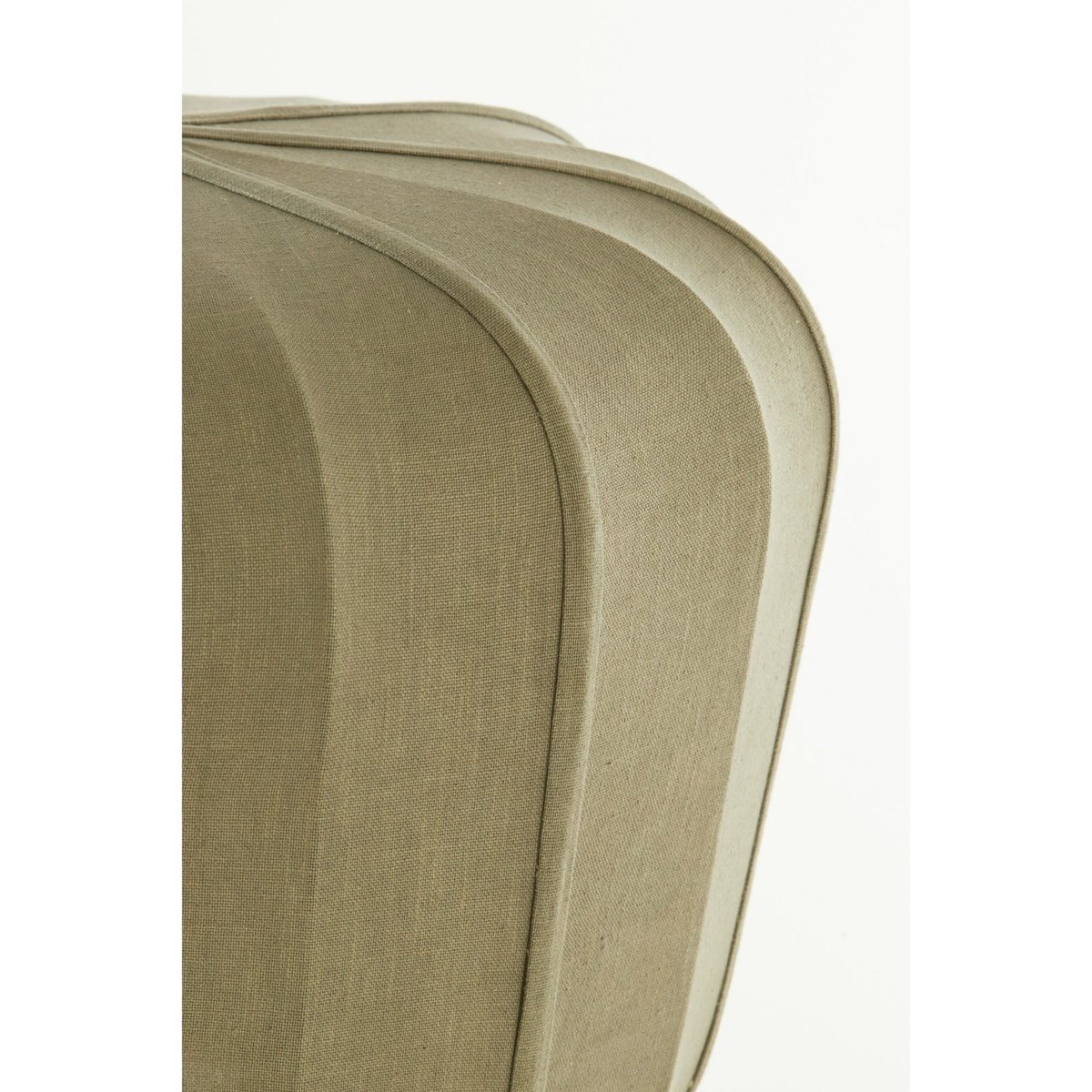 Lampe Suspendue Textiles ZUBEDO vert olive, LIGHT & LIVING 