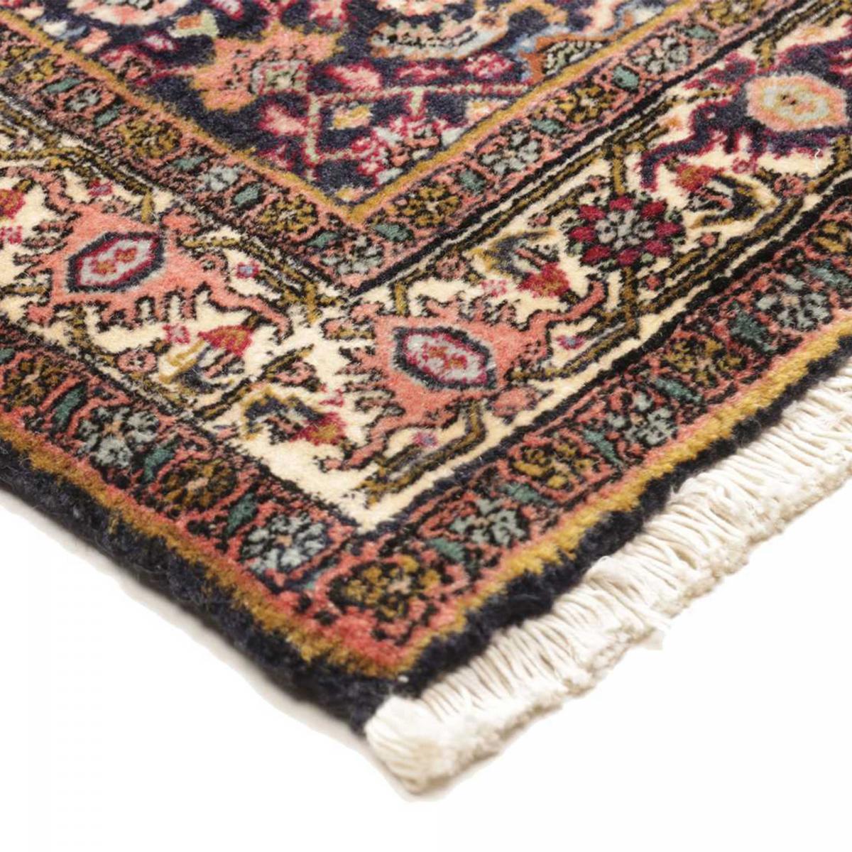 Tapis d'orient aux motifs orientaux, noué main, BIDJAR 5 vert, rose, bleu, UN AMOUR DE TAPIS