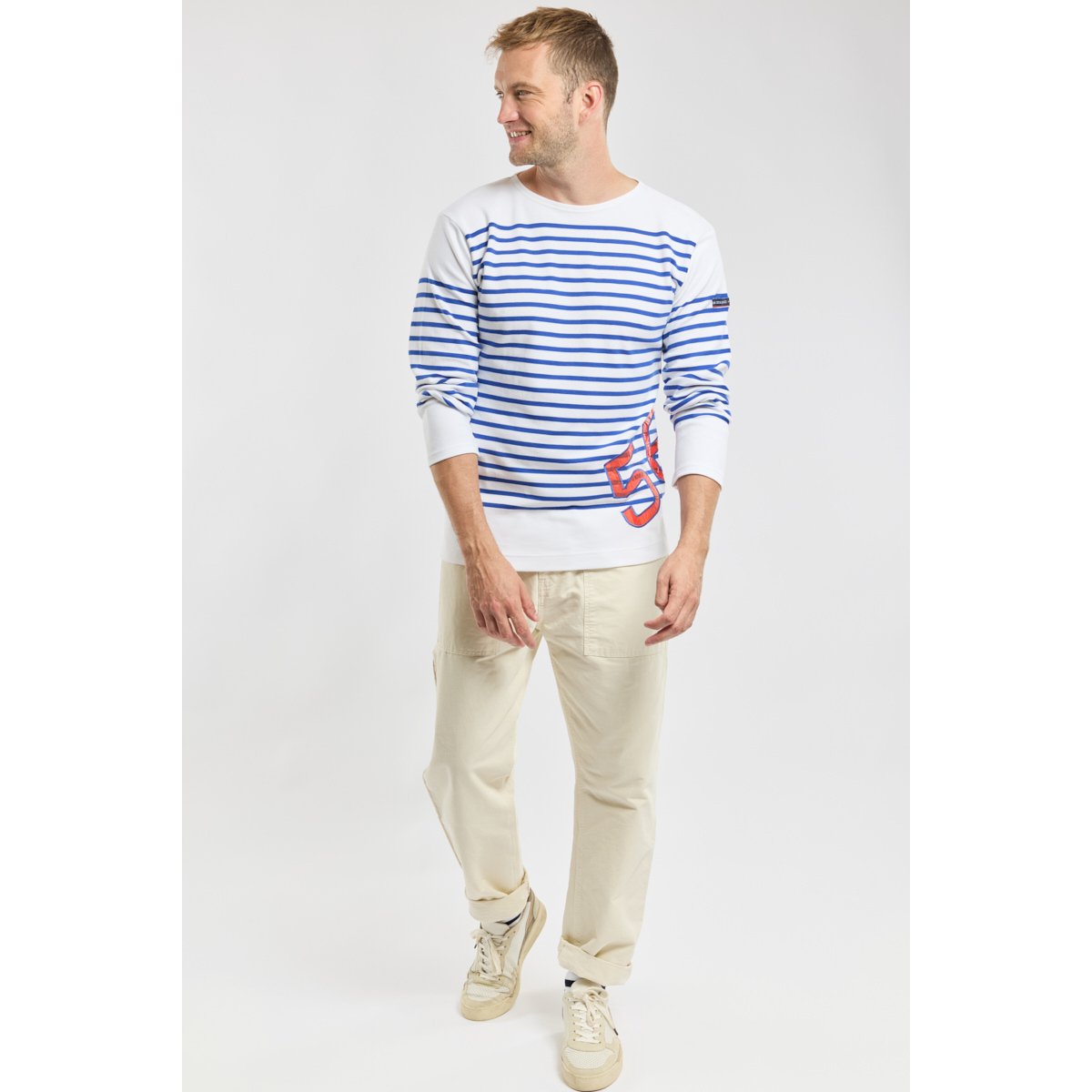 Marinière Homme 29 727 Sailbags 727 SAILSBAG blanc/etoile 56, ARMOR-LUX