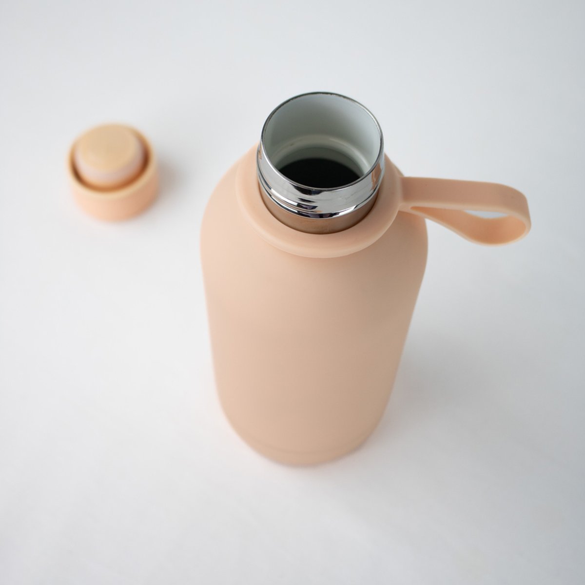 Bouteille isotherme céramique blush Mimosa 35 cl orange, YOKO