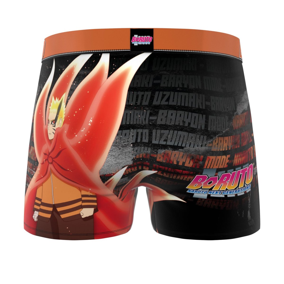 Lot De 3 Boxers Boruto noir/orange/gris, FREEGUN