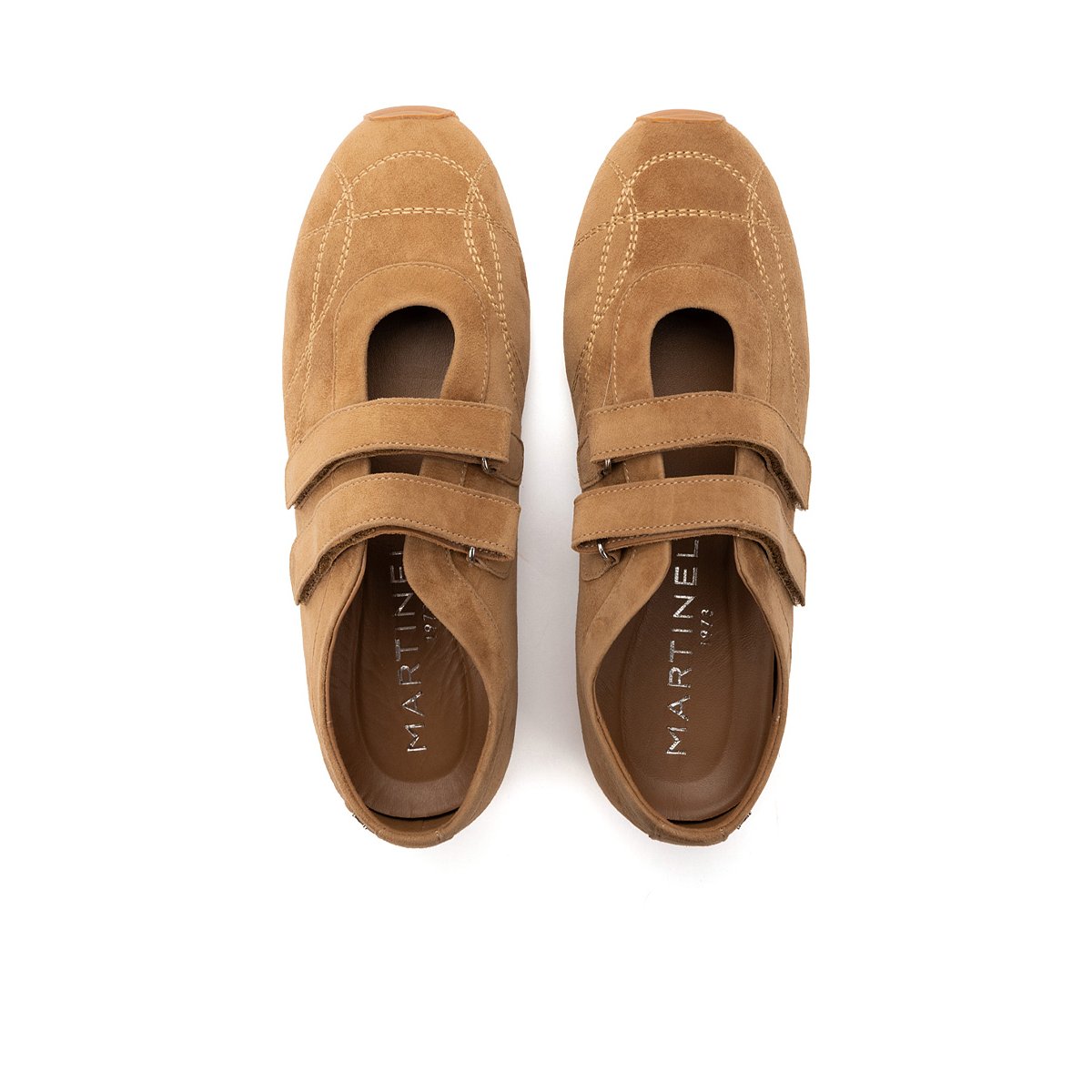Baskets cuir Piemonte camel, MARTINELLI