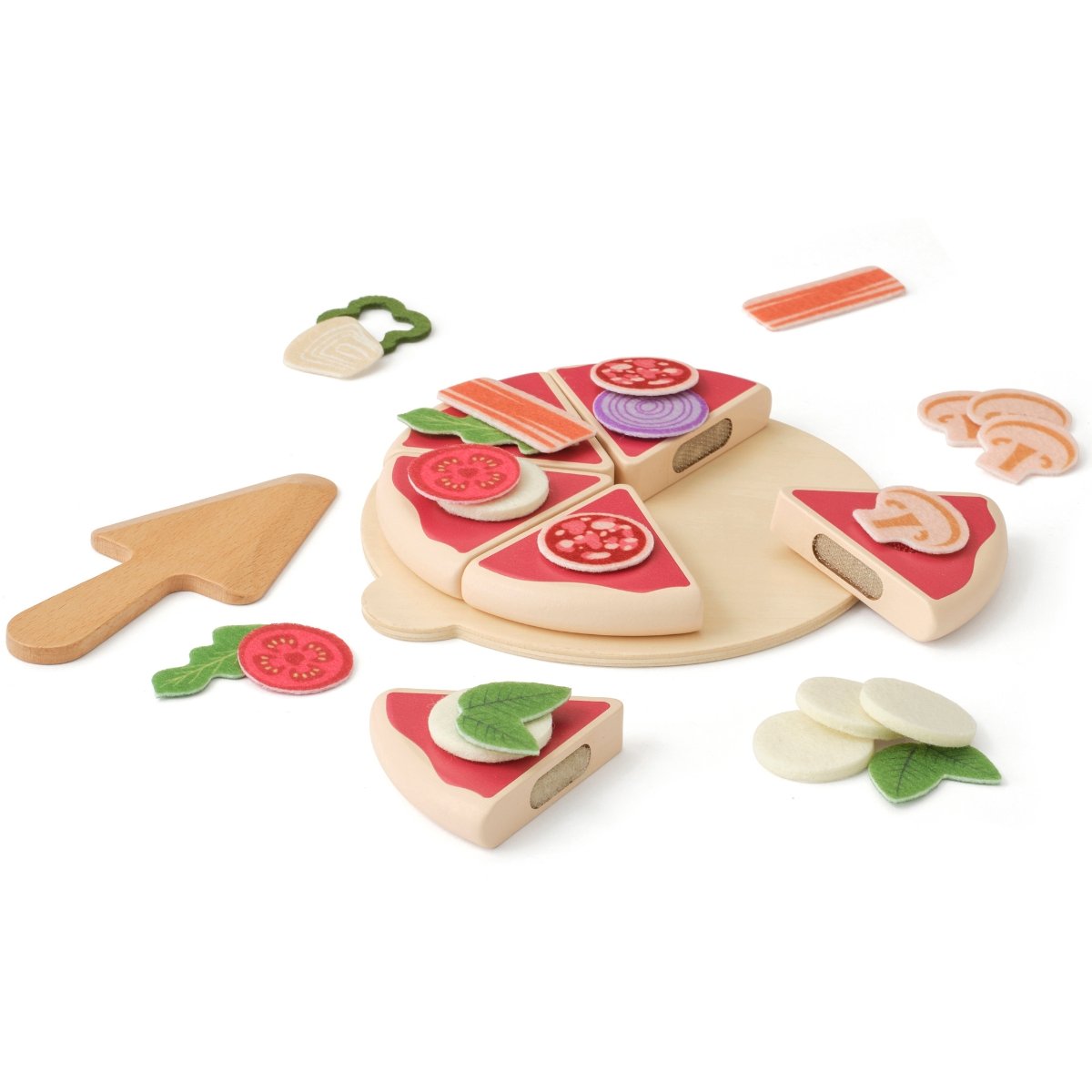 Kit pizza en bois multicolore, KID'S CONCEPT